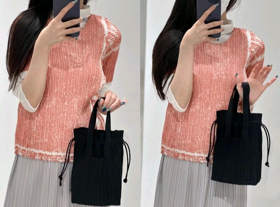 플리츠플리즈 토트백 3way 착용 가능~--2