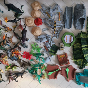 공룡레일카 공룡모형 일괄 택포