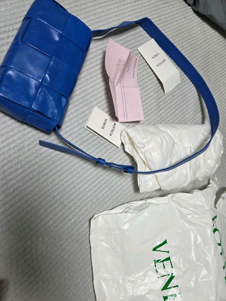 보테가베네타 레더 카세트백--5