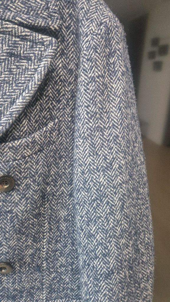 빈폴 헤링본 코트--1