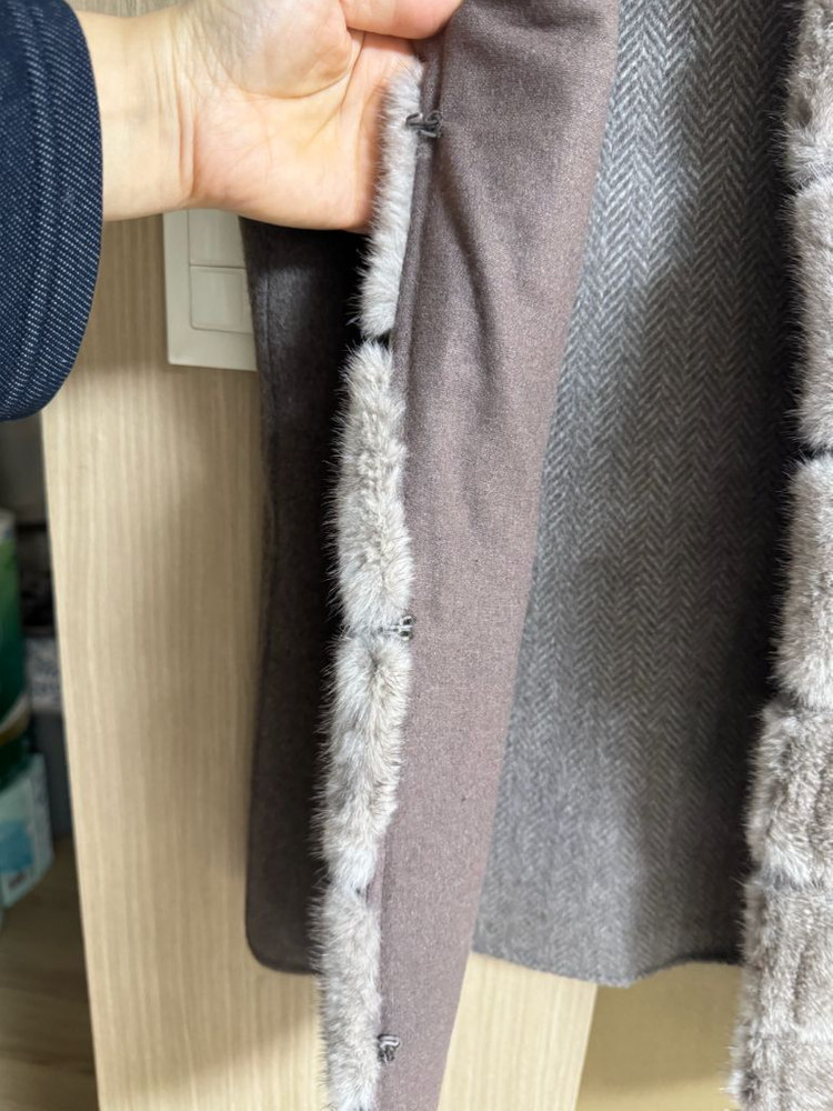 코펜하겐 천연밍크&모100% 조끼(55)--3