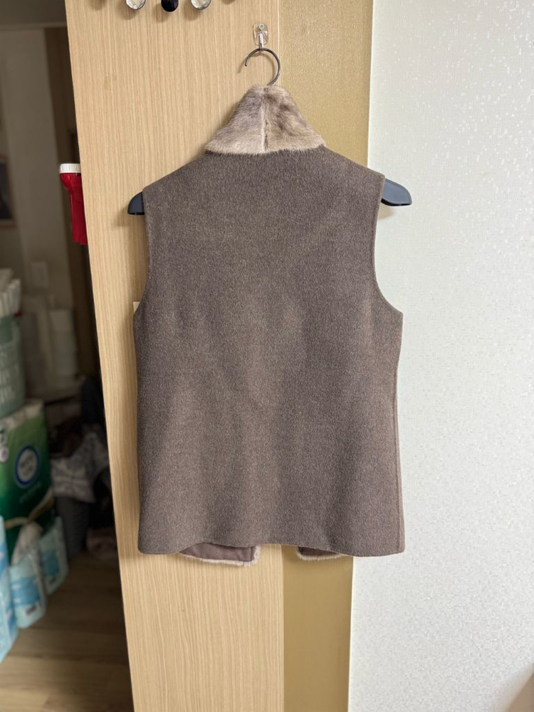 코펜하겐 천연밍크&모100% 조끼(55)--6