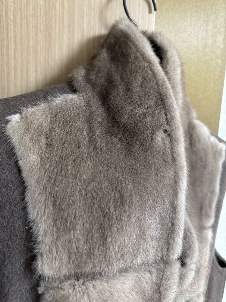 코펜하겐 천연밍크&모100% 조끼(55)--7