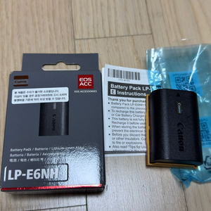 캐논 LP-E6NH 카메라 배터리 팝니다.