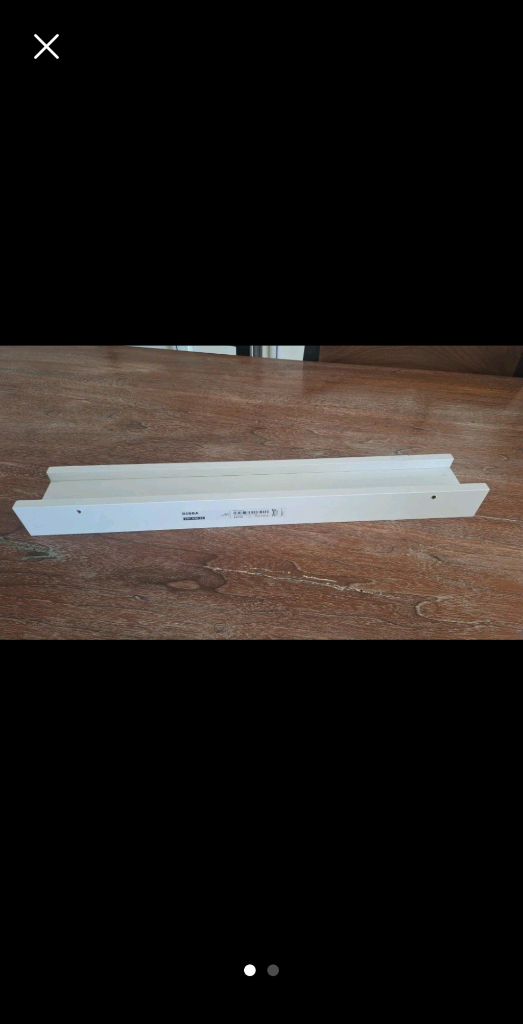 이케아 RIBBA 액자 선반 화이트--0