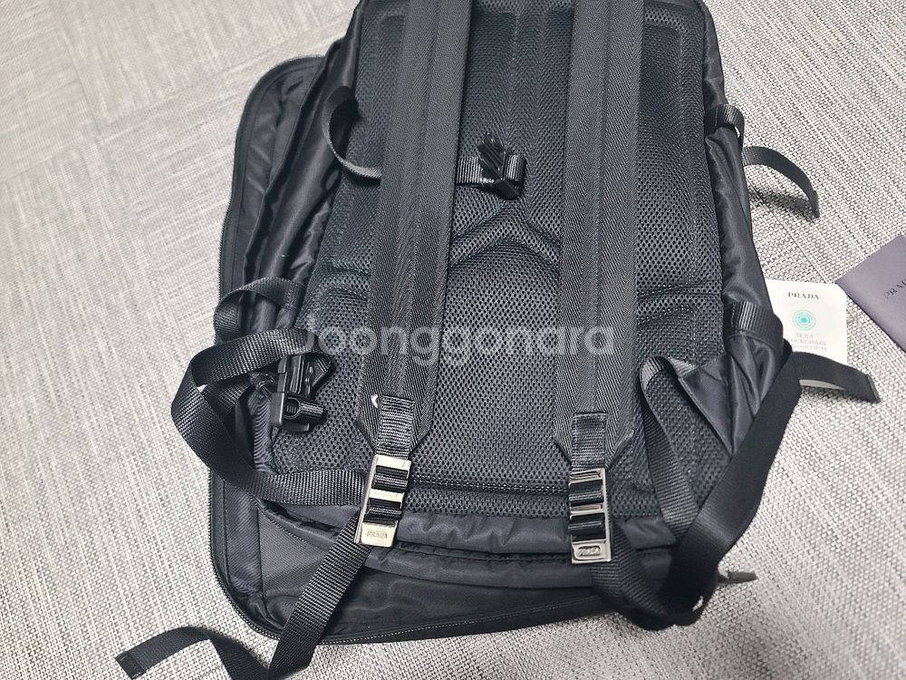 프라다 백팩 2vz101 캐리어백팩 리나일론 사피아노 백팩--3