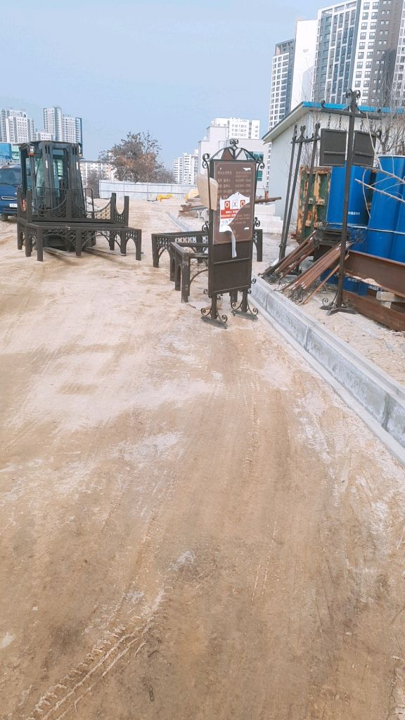 인테리어용) 야외 간판 표지판 의자--2