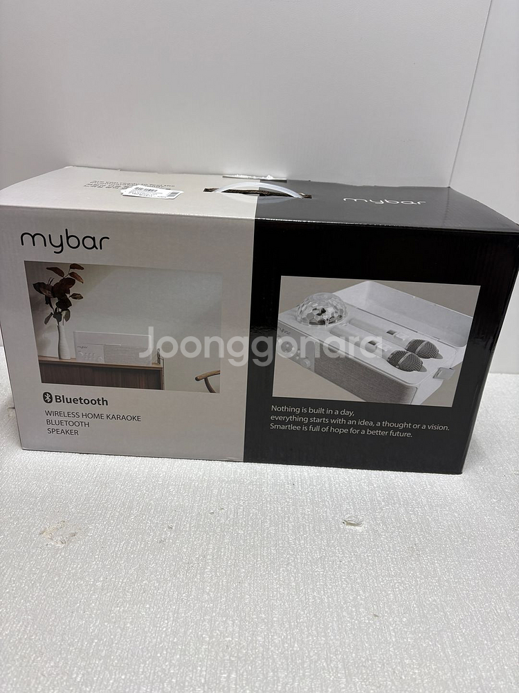 마이바 올인원 프리미엄 블루투스 노래방 무선 마이크 반주기 듀얼 스피커 40W 미러볼 가정용 휴대용--2