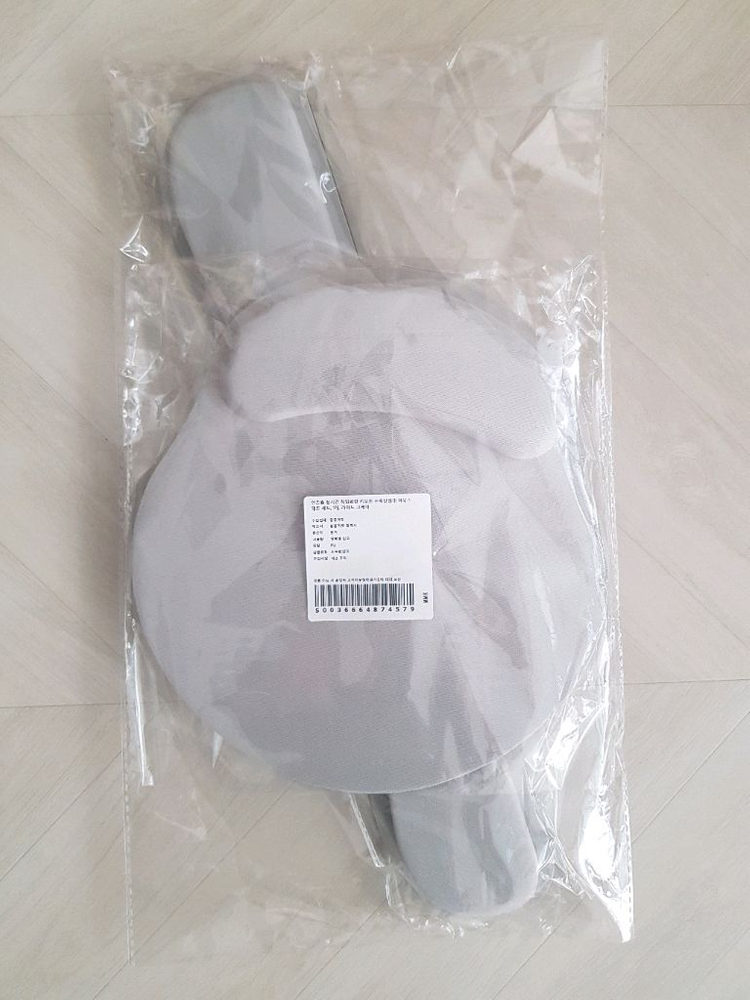 편한 메모리폼 키보드 마우스 손목받침대 패드 세트 그레이색상--2