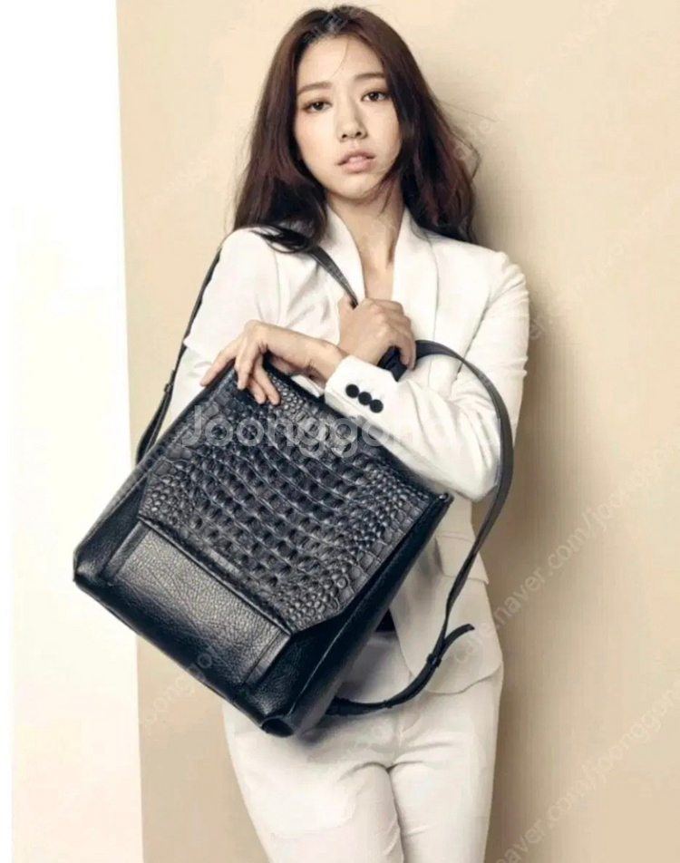 박신혜 브루노말리 크러커다일 악어 디자인 가죽 가방 백팩 빈티지 가방--0