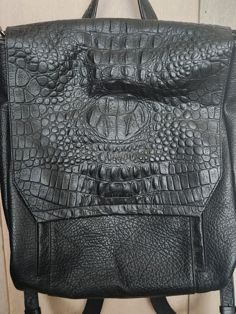 박신혜 브루노말리 크러커다일 악어 디자인 가죽 가방 백팩 빈티지 가방--1