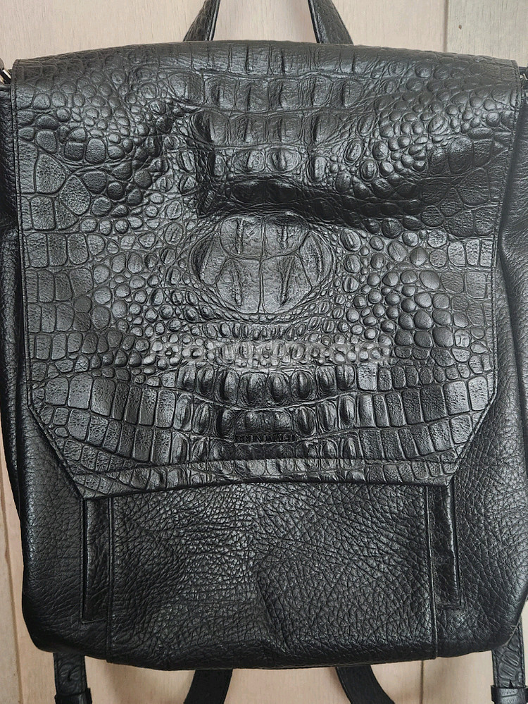 박신혜 브루노말리 크러커다일 악어 디자인 가죽 가방 백팩 빈티지 가방--1