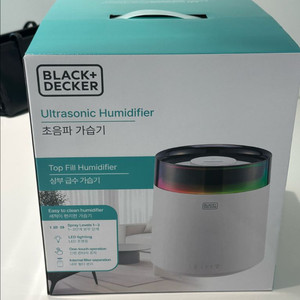 블랙앤데커 초음파 가습기 새제품입니다