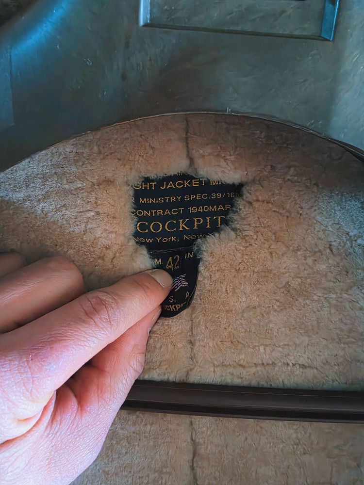 COCKPIT USA(콕핏) B3 무스탕 자켓(톰하디 무스탕 42 사이즈) 이미지