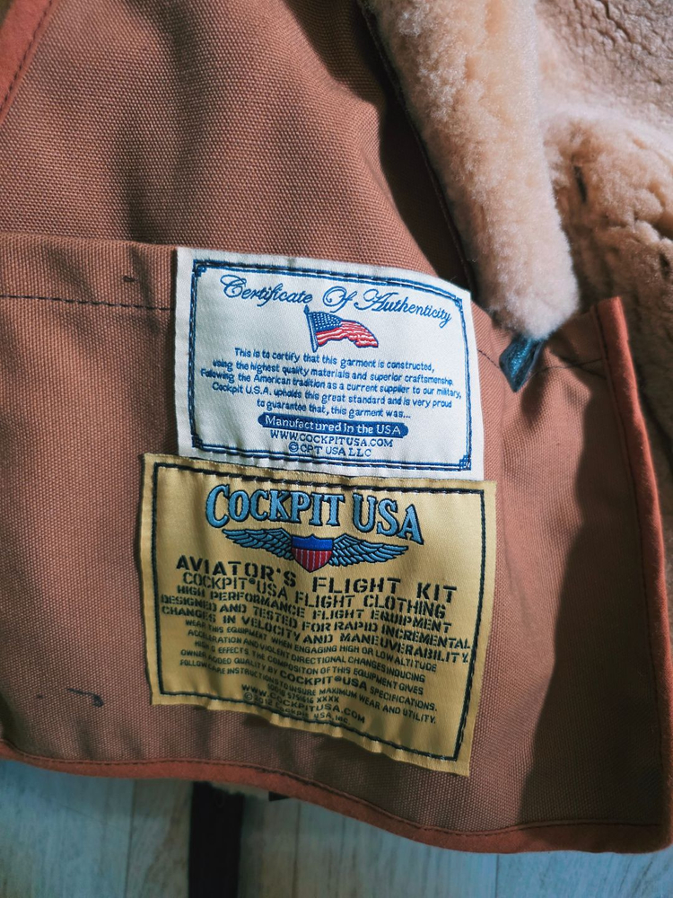 COCKPIT USA(콕핏) B3 무스탕 자켓(톰하디 무스탕 42 사이즈) 이미지