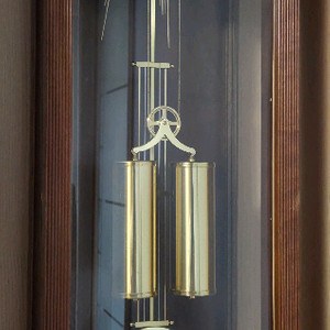 독일 헤믈레 Hermle 대형 황동 호두나무 멜로디 기계식 태엽 괘종시계 벽시계