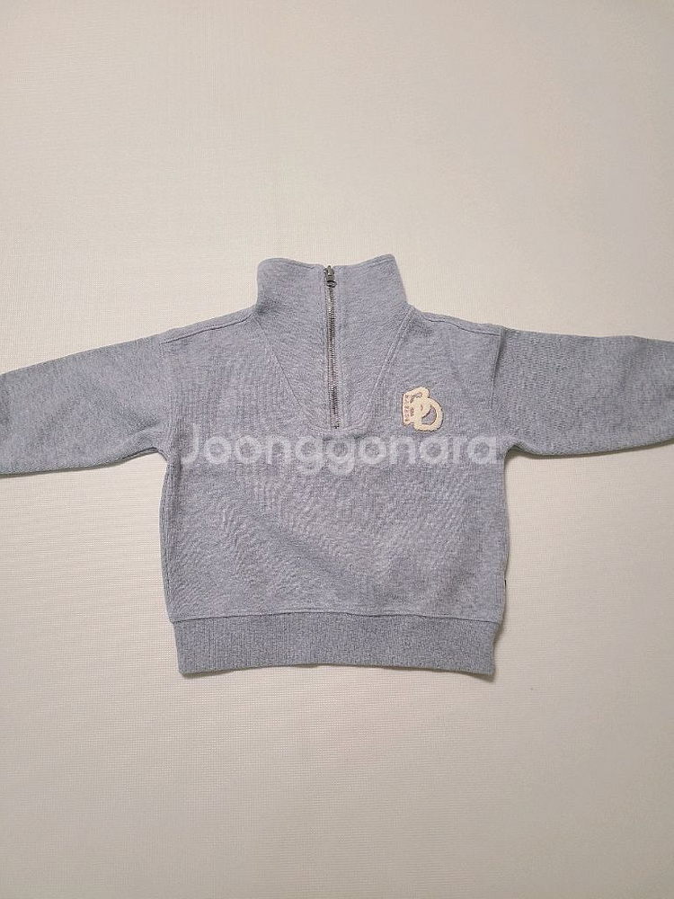 (거의새것)겨울용 블루독 반집업 맨투맨 바지 110 상하 세트(바지덤)--1