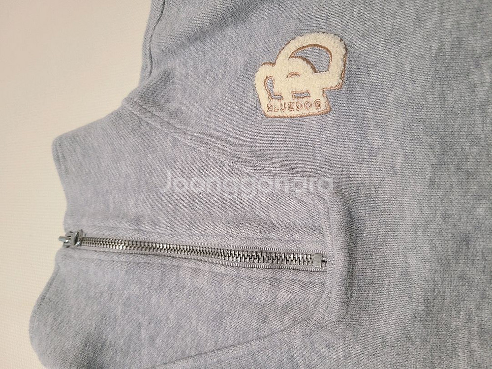 (거의새것)겨울용 블루독 반집업 맨투맨 바지 110 상하 세트(바지덤)--2