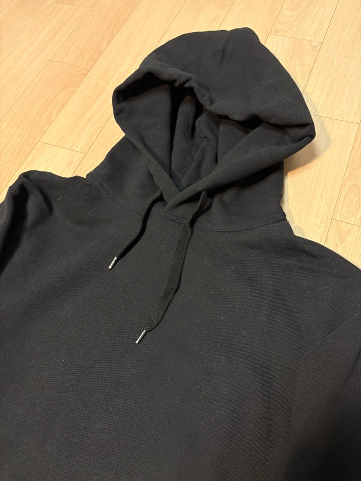 유니클로 U 르메르 블랙 후드티--1