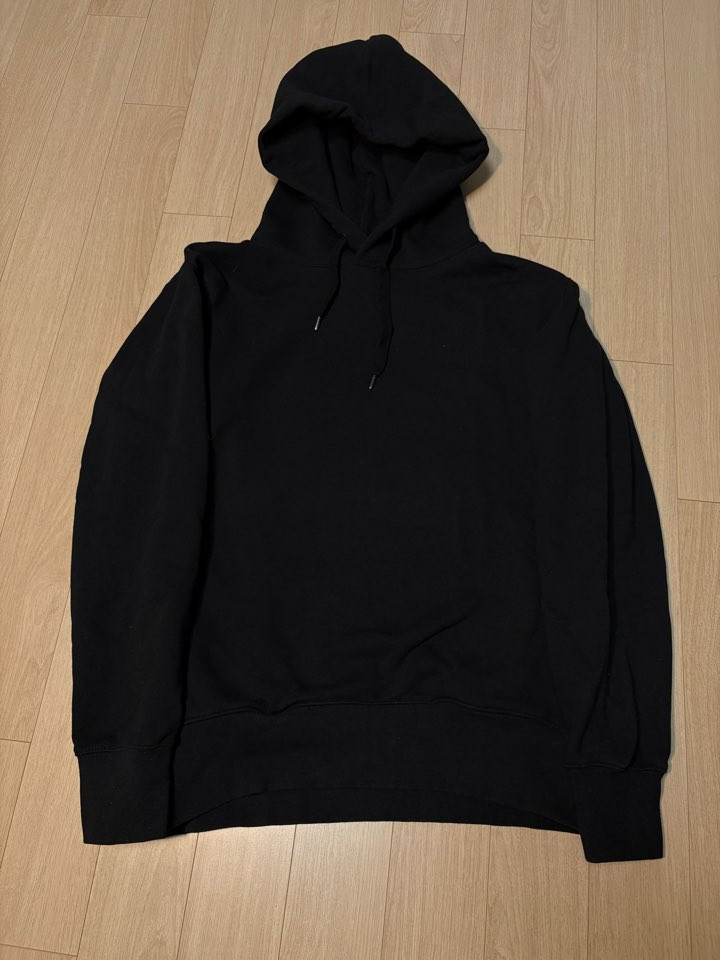 유니클로 U 르메르 블랙 후드티--0