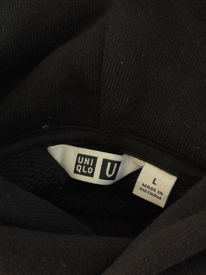 유니클로 U 르메르 블랙 후드티--5