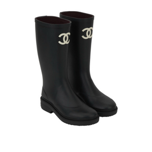 샤넬 러버 레인부츠 36 사이즈