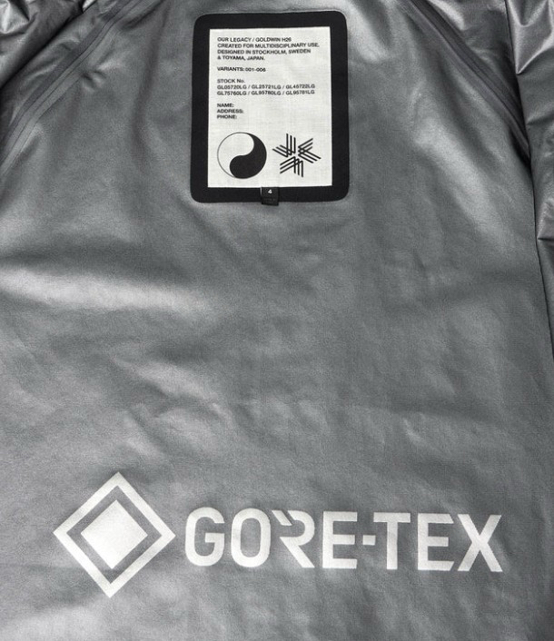 아워레가시 워크샵 x 골드윈 고어텍스 3L 자켓 새상품--4