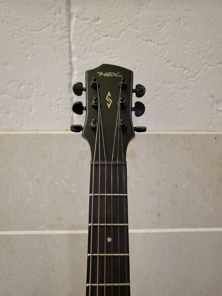 (새제품)헥스 HEX H100 무광 블랙 일렉기타 풀세트 판매합니다--5