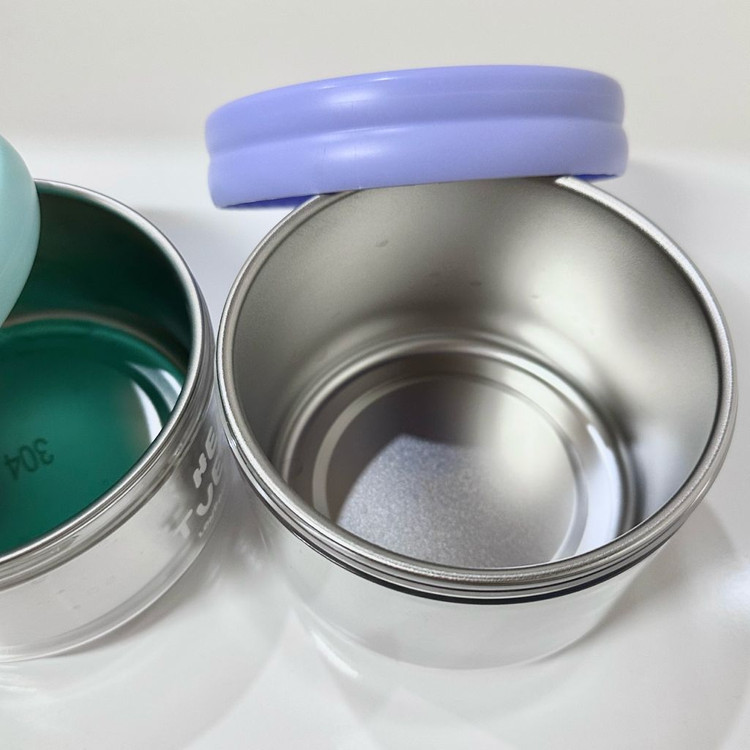 귀여운 스테인리스 2단 도시락--5