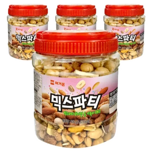 머거본 믹스파티 800g x 4통 (대용량 견과류 믹스7가지견과류) 간식