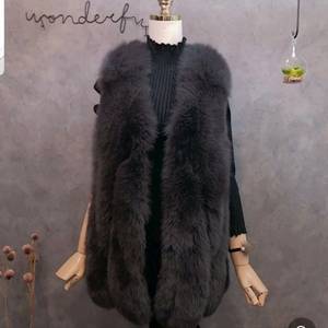 리얼 폭스 퍼 베스트 (2번착용)