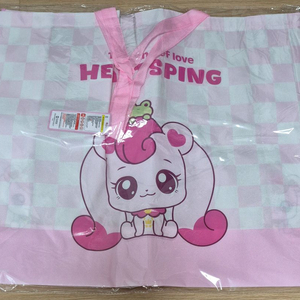 캐치티니핑 부직포 쇼핑백, 미니피규어 아자핑 떠벌핑