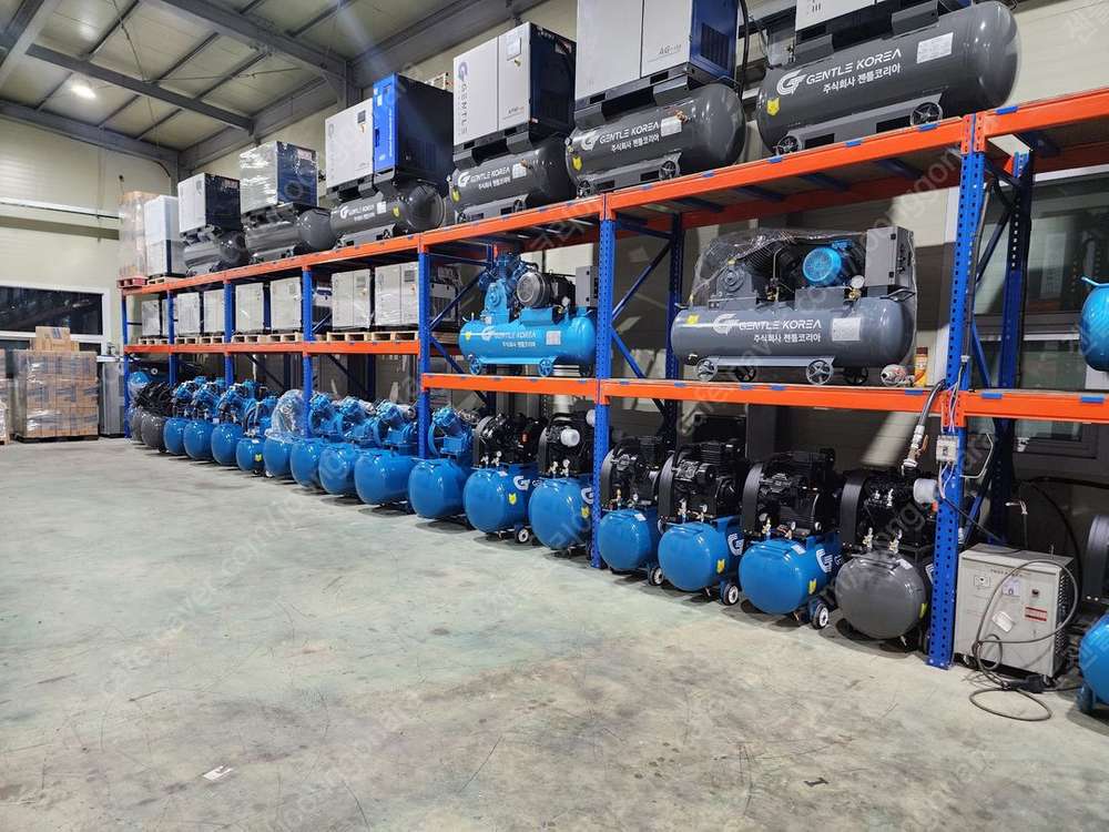 중고 최상급 한신 15마력 500리터 콤프레샤--1
