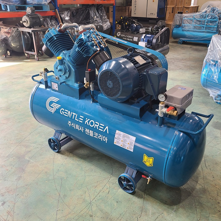 중고 최상급 한신 15마력 500리터 콤프레샤--3