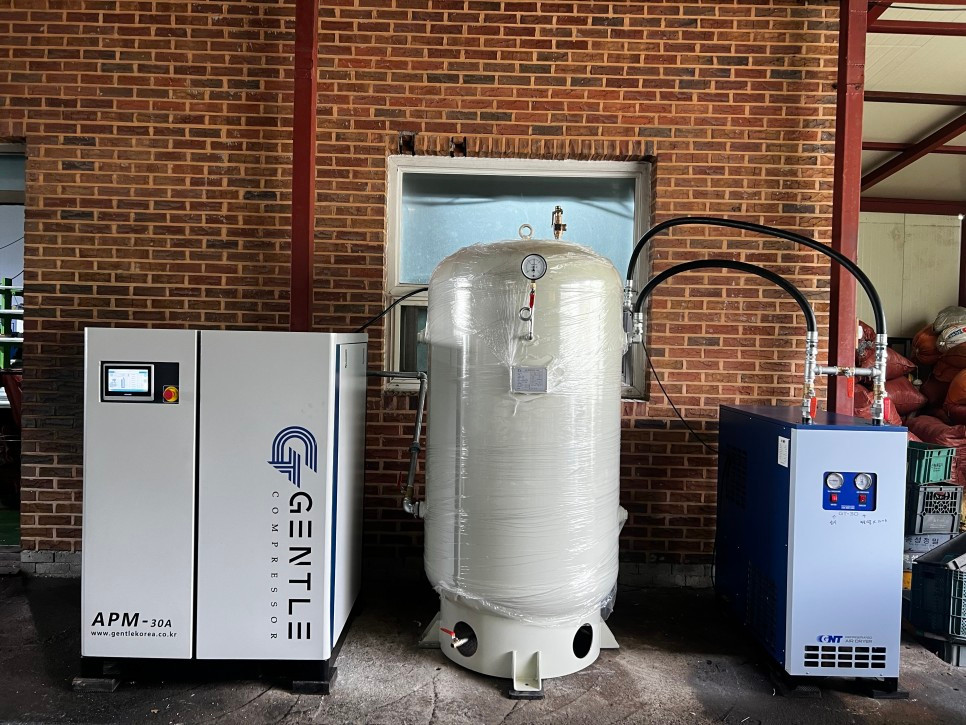 30마력 인버터스크류 콤프레샤-드라이어,탱크포함--4