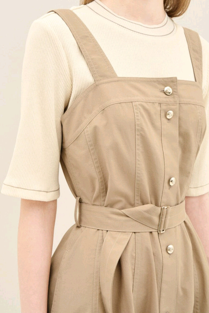 한섬 sjsj 니트탑&벨티드원피스 셋업 44-55 이미지