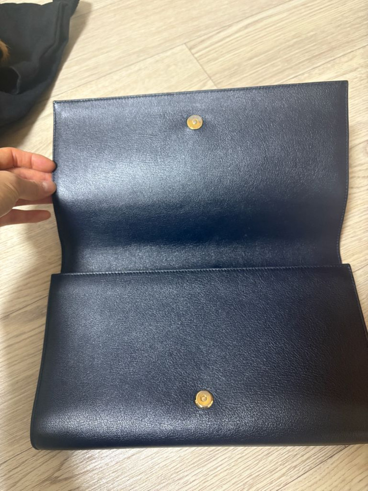 입생로랑 벨드쥬르 클러치 네이비--1