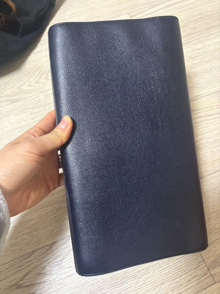 입생로랑 벨드쥬르 클러치 네이비--2