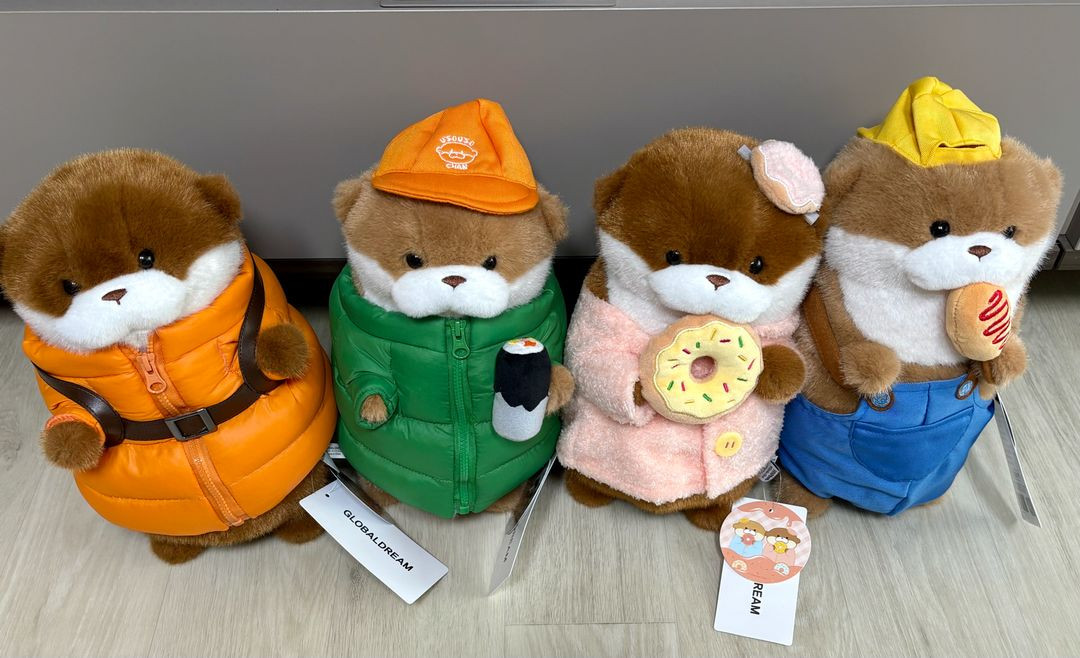 우소우소짱 중형인형 패딩 가방 겨울 등산, 도넛, 핫도그 (새상품) 이미지