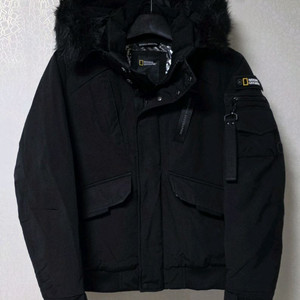 내셔널지오그래픽 덕다운 봄버자켓 숏패딩 공용 S(90~95) 이미지