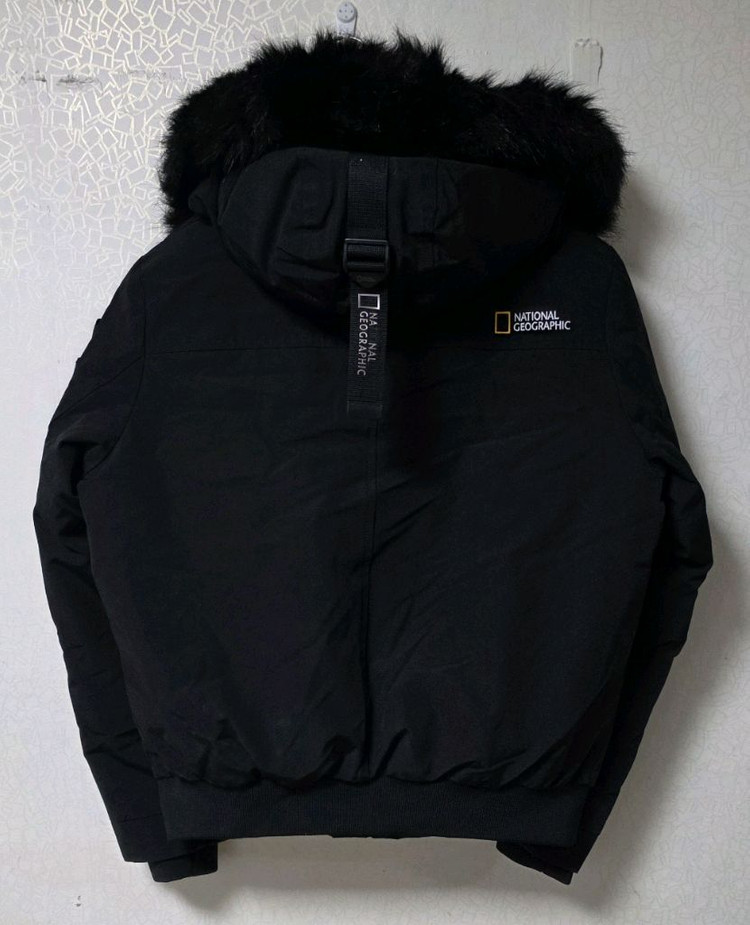 내셔널지오그래픽 덕다운 봄버자켓 숏패딩 공용 S(90~95) 이미지