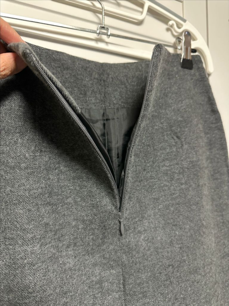 #새상품 : 국내제작 데일리 슬림 a라인 스커트 S 다크그레이--4