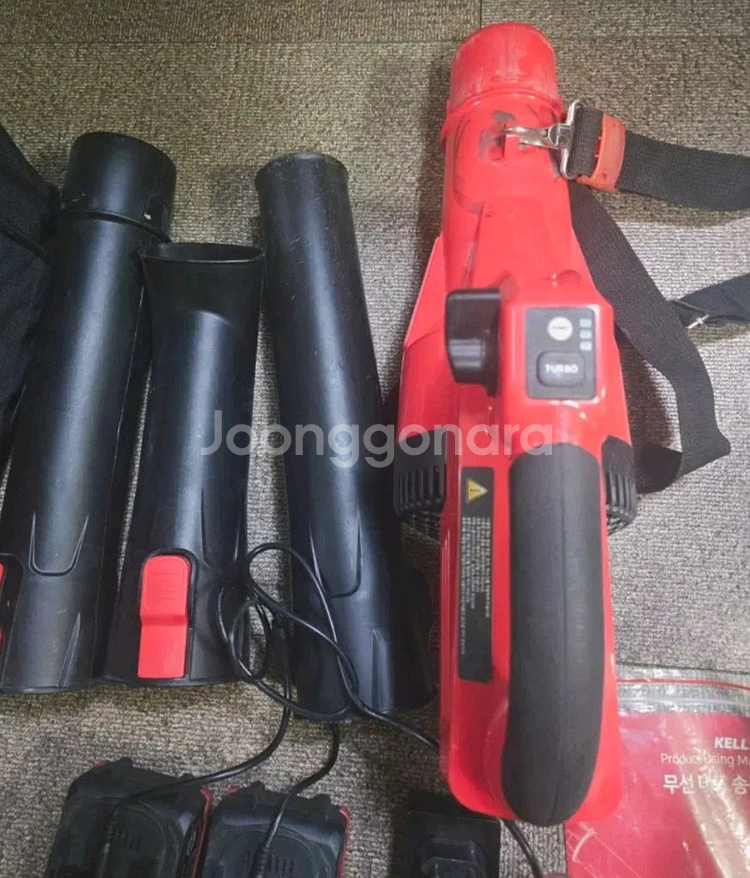 켈슨 42V 무선 대포 송풍기 풀세트 / 배터리 2개 / 상태좋음--3