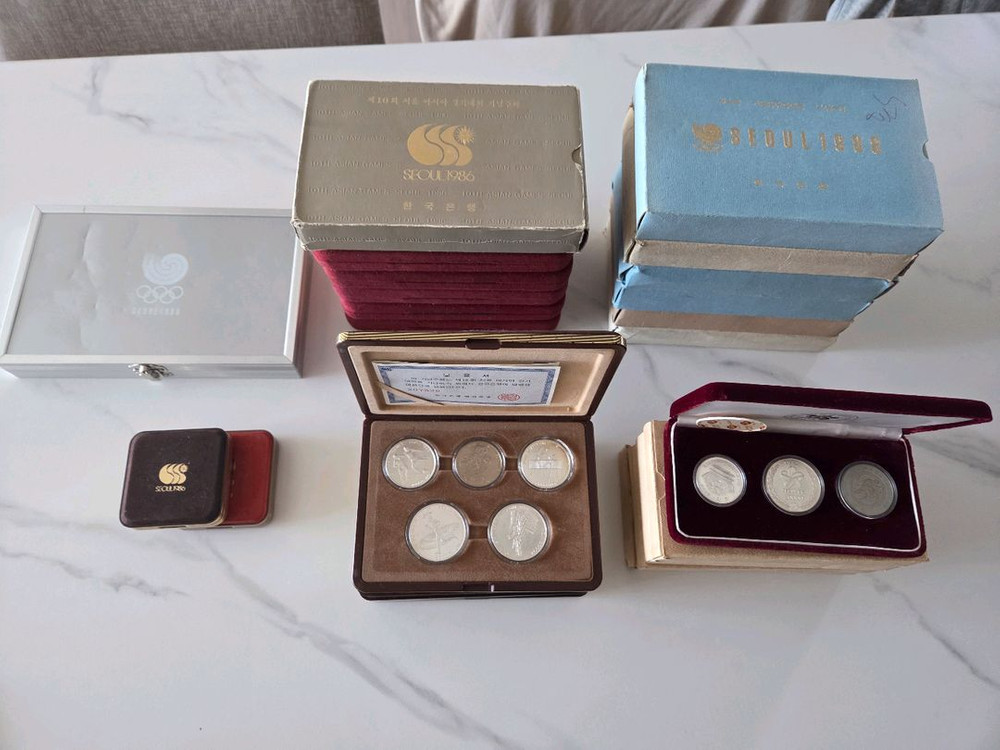 올림픽 은화 주화 및 각종 실버코인--0