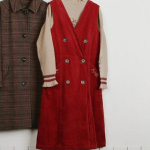 새상품 S 골덴 코듀로이 원피스 써스데이아이랜드