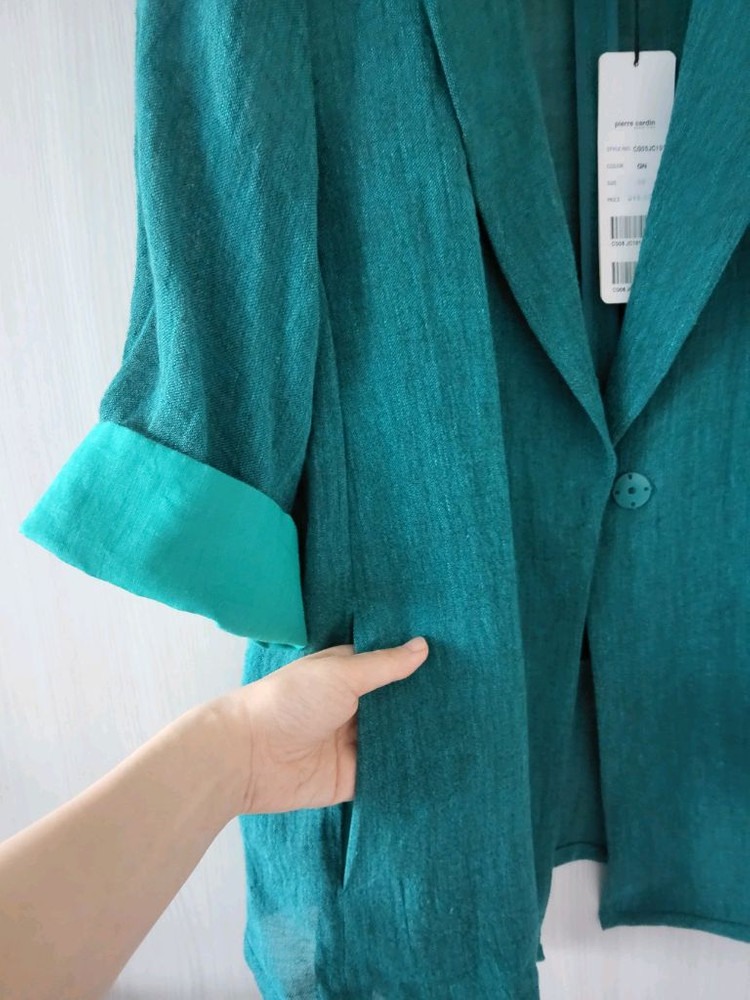 [새제품]피에르가르뎅 린넨 자켓--2