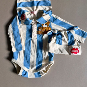 베베드피노 85 아기 바디수트 모자