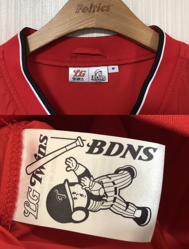 KBO 빠더너스(BDNS) X LG트윈스 웜업자켓 레드 M--4