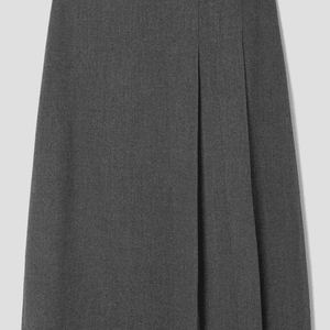 [새상품] 에잇세컨즈 플리츠 롱 스커트, 그레이, 55~66