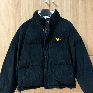 와릿이즌 코듀로이 패딩 블랙 라지 L사이즈